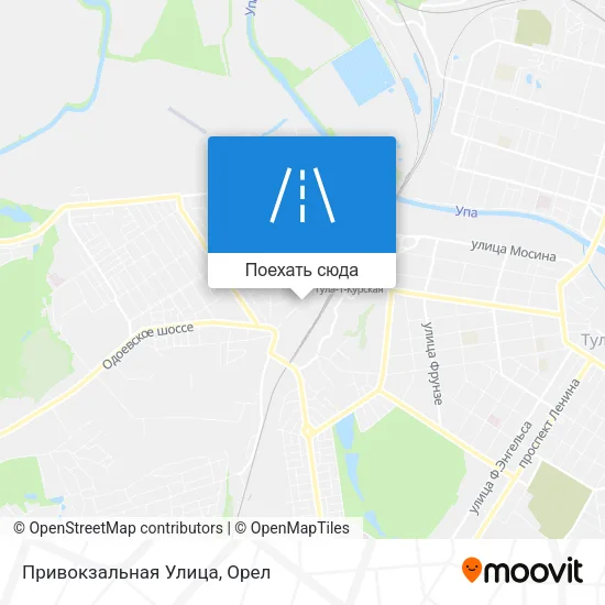 Карта Привокзальная Улица