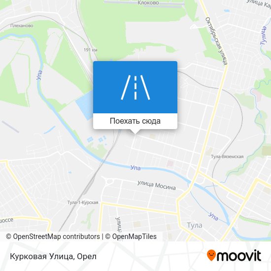 Карта Курковая Улица