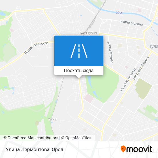 Карта Улица Лермонтова