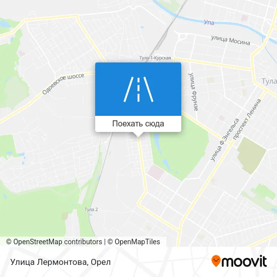 Карта Улица Лермонтова