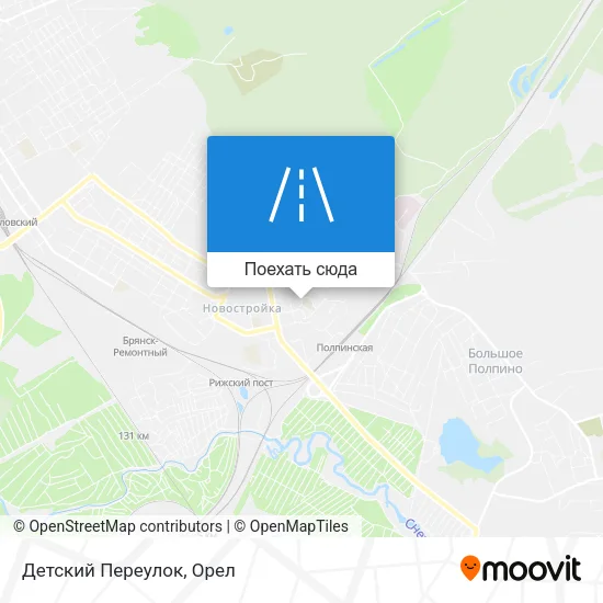 Карта Детский Переулок