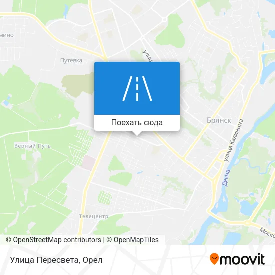 Карта Улица Пересвета