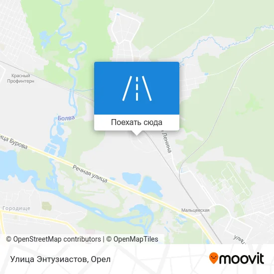 Карта Улица Энтузиастов
