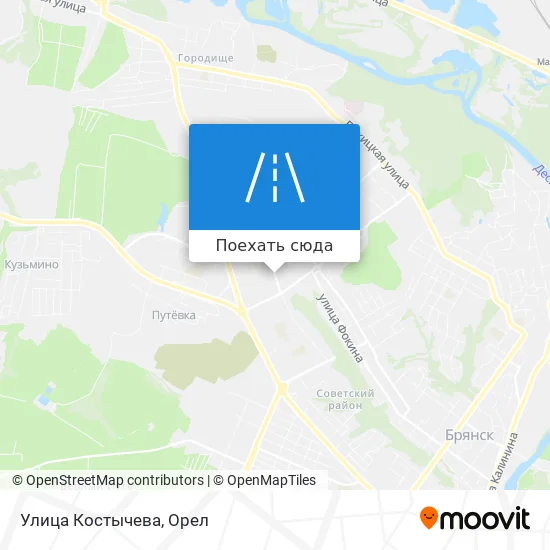 Карта Улица Костычева