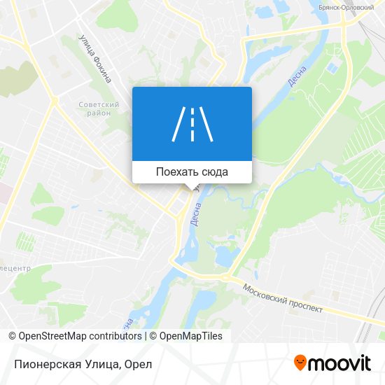 Карта Пионерская Улица