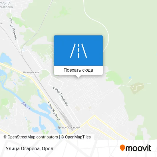 Карта Улица Огарёва