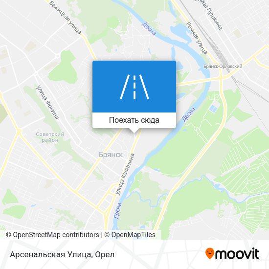 Карта Арсенальская Улица
