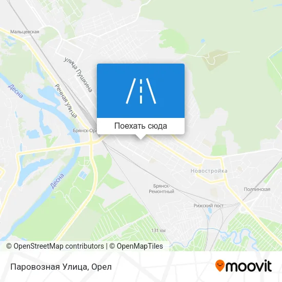 Карта Паровозная Улица