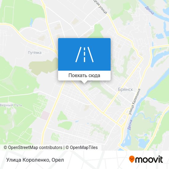 Карта Улица Короленко