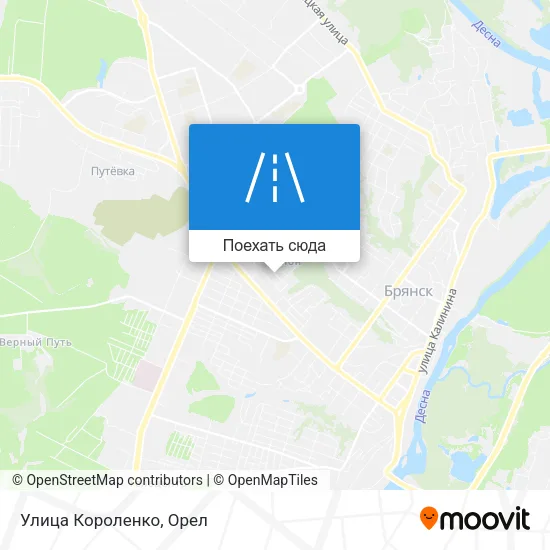 Карта Улица Короленко