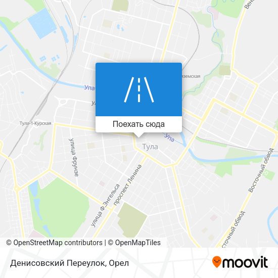 Карта Денисовский Переулок