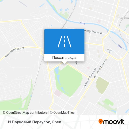 Карта 1-Й Парковый Переулок