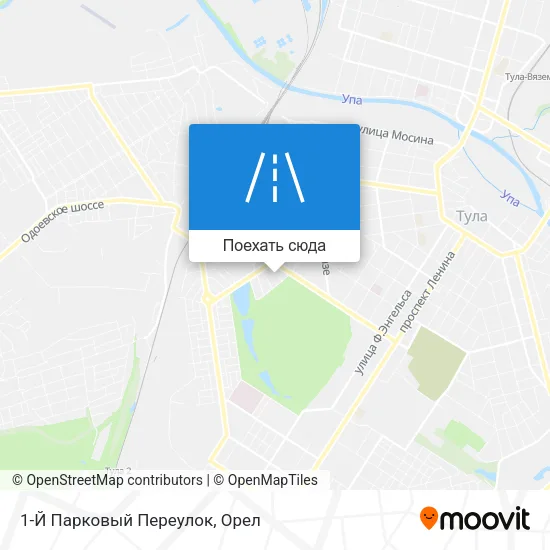 Карта 1-Й Парковый Переулок