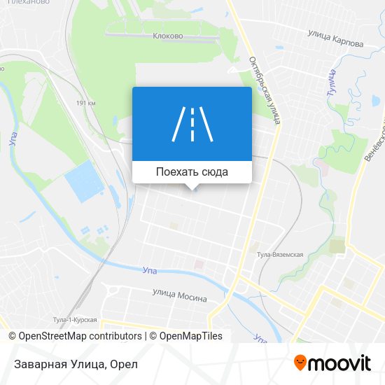 Карта Заварная Улица