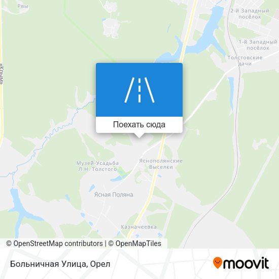 Карта Больничная Улица