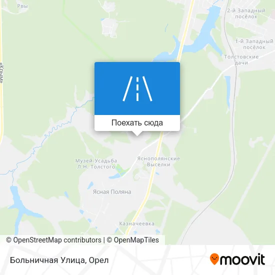 Карта Больничная Улица