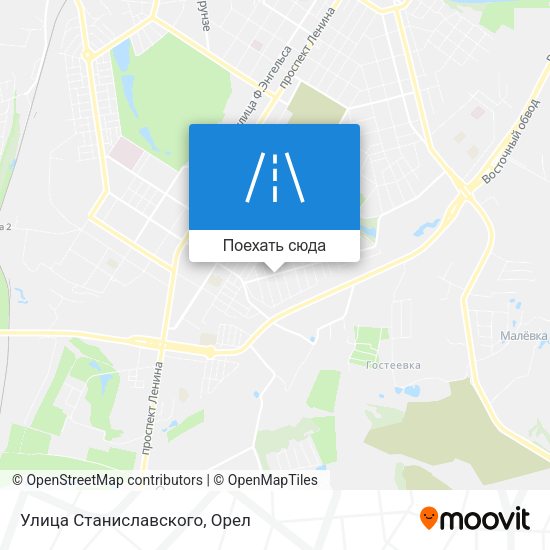 Карта Улица Станиславского