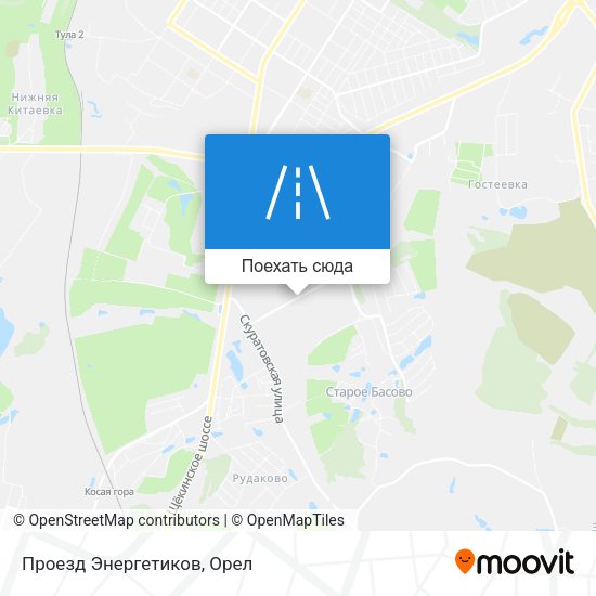 Карта Проезд Энергетиков
