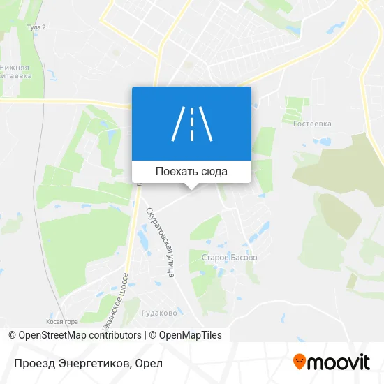 Карта Проезд Энергетиков