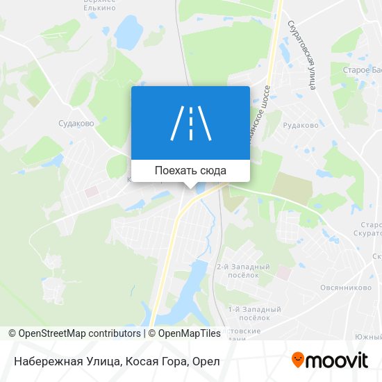 Карта Набережная Улица, Косая Гора