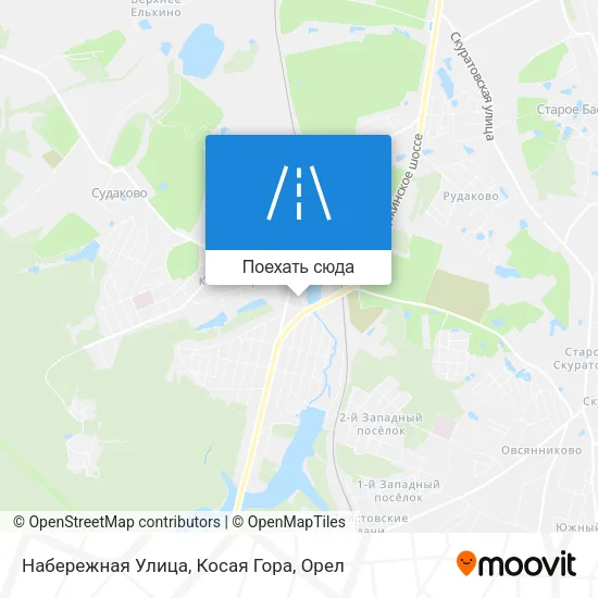 Карта Набережная Улица, Косая Гора