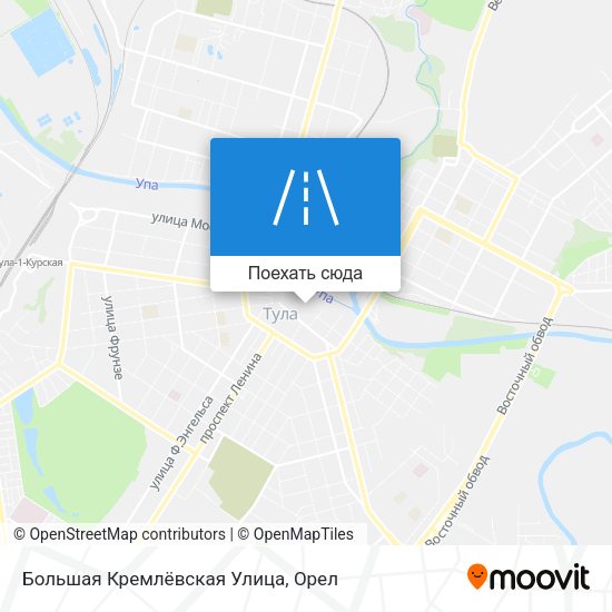 Карта Большая Кремлёвская Улица