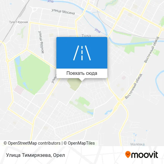 Карта Улица Тимирязева