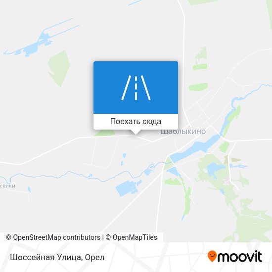 Карта Шоссейная Улица