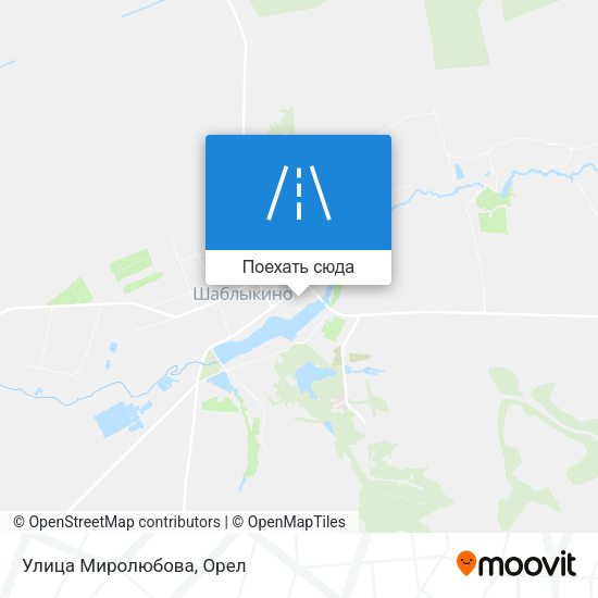 Карта Улица Миролюбова