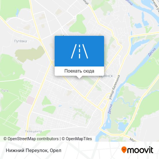 Карта Нижний Переулок