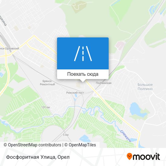 Карта Фосфоритная Улица