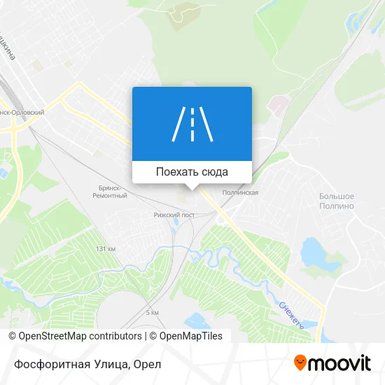 Карта Фосфоритная Улица