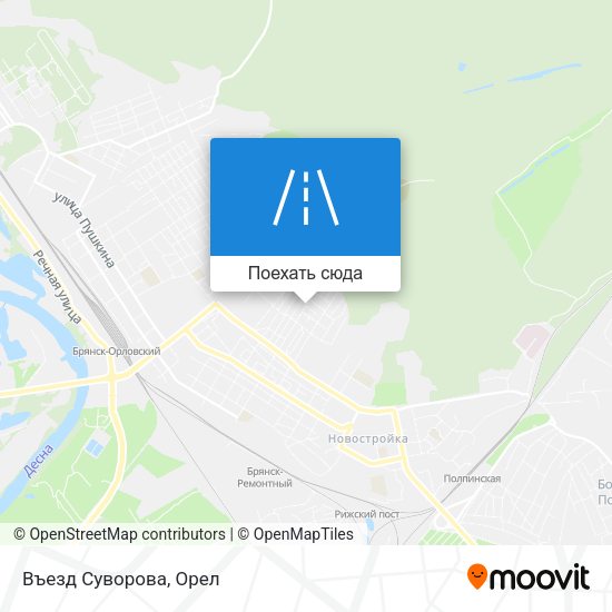 Карта Въезд Суворова