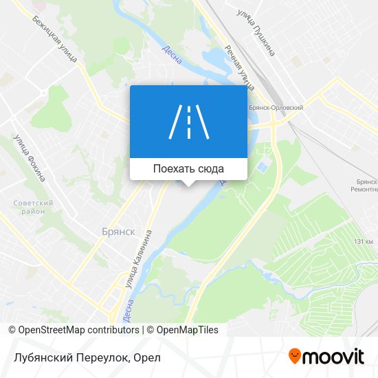 Карта Лубянский Переулок