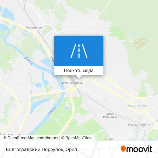 Карта Волгоградский Переулок