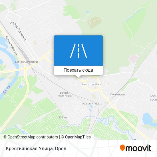 Карта Крестьянская Улица