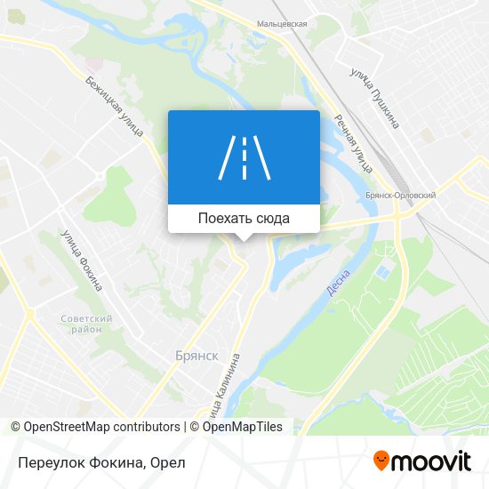 Карта Переулок Фокина