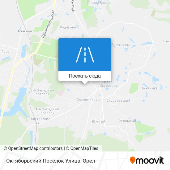 Карта Октяборьский Посёлок Улица