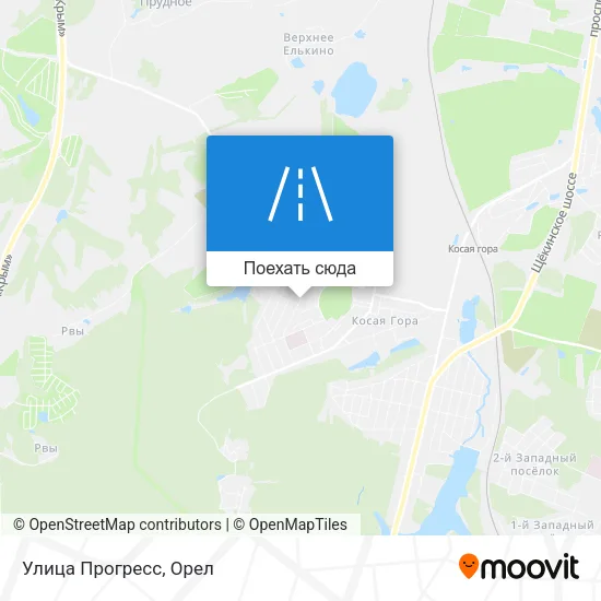 Карта Улица Прогресс
