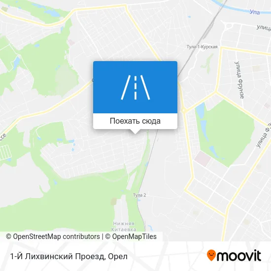Карта 1-Й Лихвинский Проезд