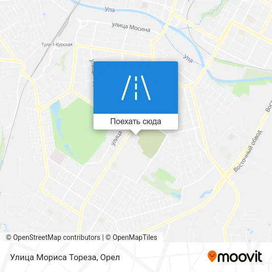 Карта Улица Мориса Тореза