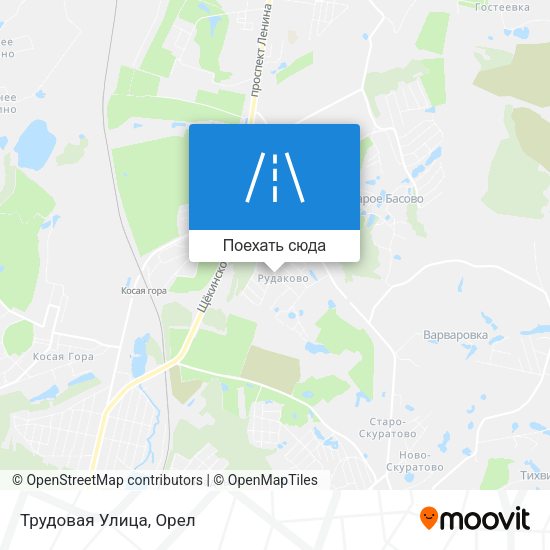 Карта Трудовая Улица