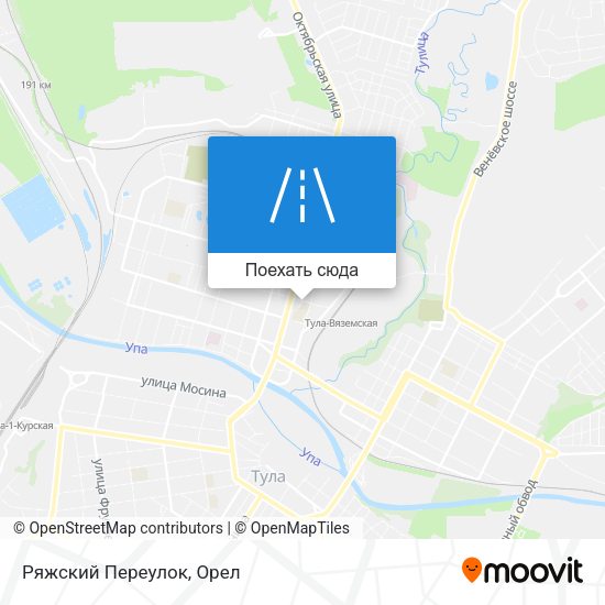 Карта Ряжский Переулок