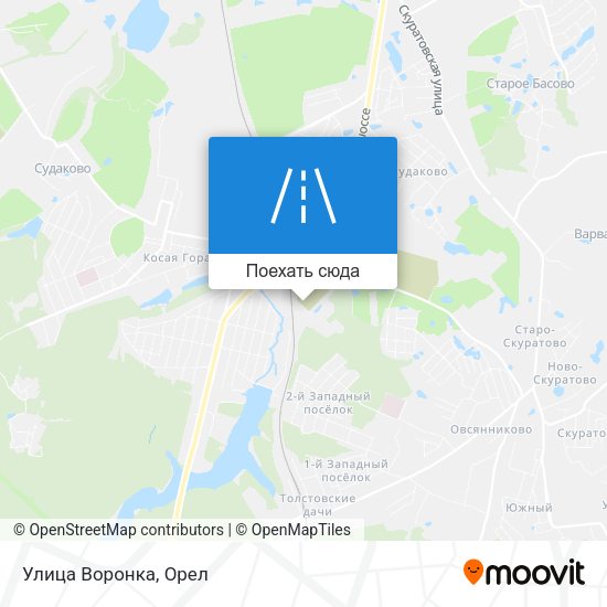 Карта Улица Воронка