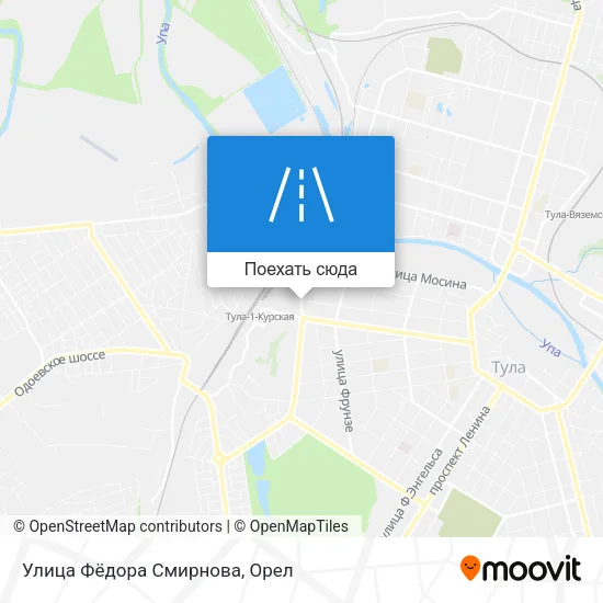 Карта Улица Фёдора Смирнова