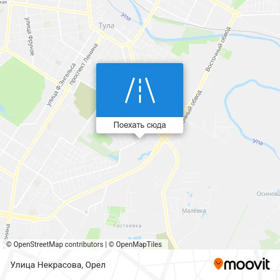 Карта Улица Некрасова