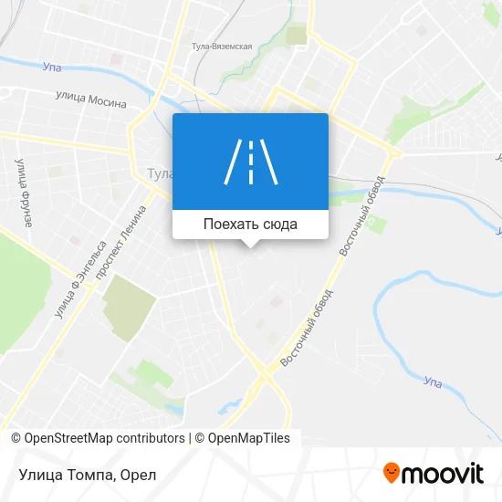 Карта Улица Томпа