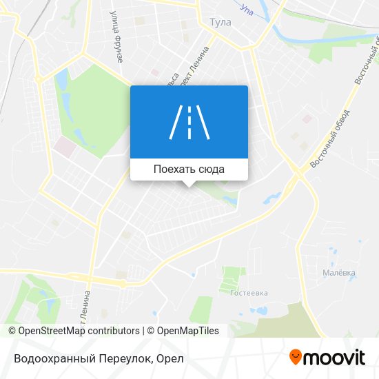 Карта Водоохранный Переулок