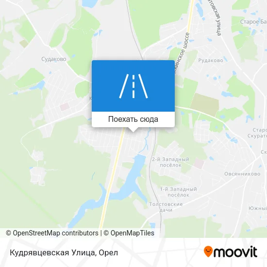Карта Кудрявцевская Улица