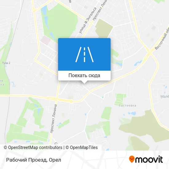 Карта Рабочий Проезд